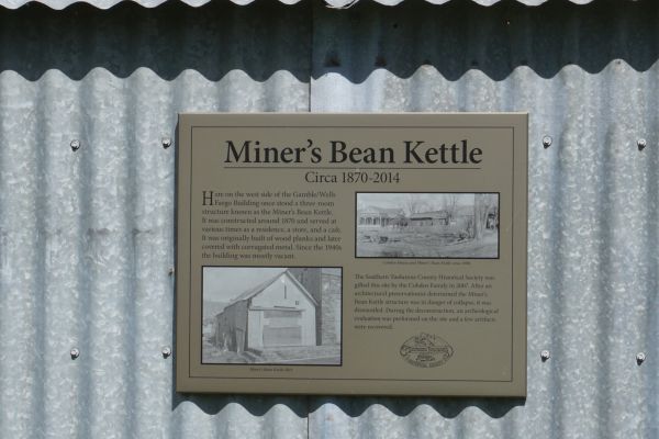 [Picture of Miner's Bean Kettle sign]